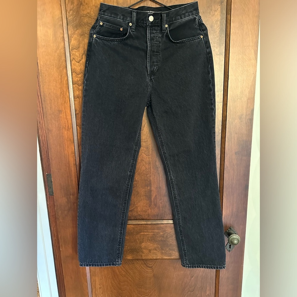 Women’s size 26 Denim Forum Joni Jean in Black